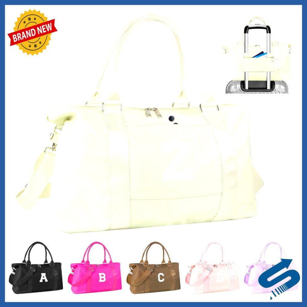 Personalized Kids Travel Duffel Bag with Trolley Sleeve, Waterproof Gym Bag